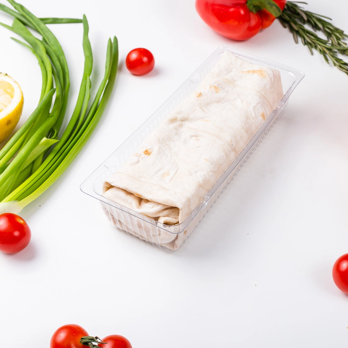 Шаурма с курицей и салатом Коул слоу